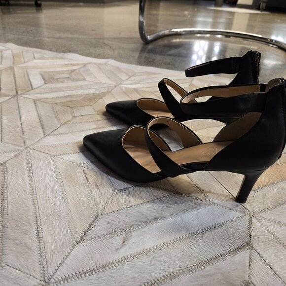 Franco Sarto Davey black double strap heals 7M - Picture 4 of 4